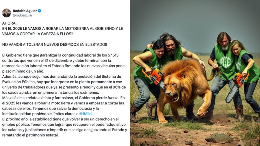 El sindicalista Rodolfo Aguiar llamó a 