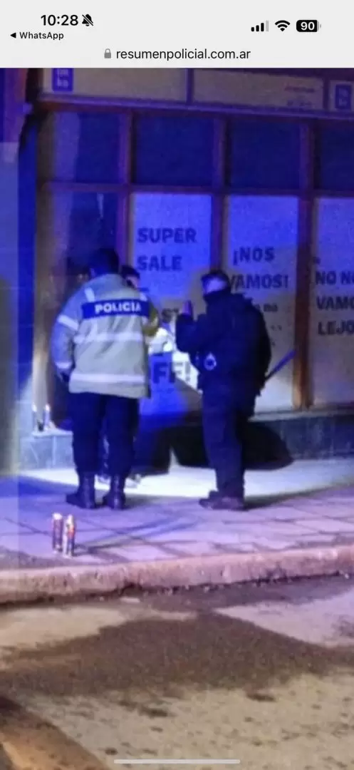 El momento de la detención de Peter Lanzani