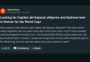 Un hincha norteamericano busca cerveza Quilmes y alfajores para alentar al país