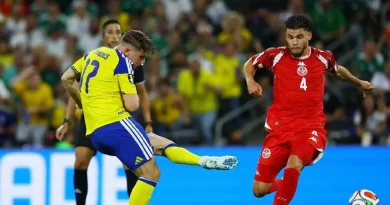 Suecia golea 5-1 a Túnez en el debut del Grupo F